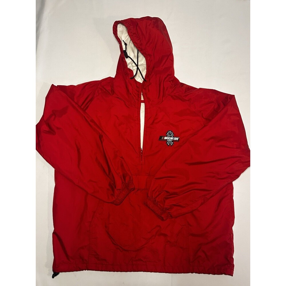 Vintage NASCAR Windbreaker Jacket Red Large Westark 2007